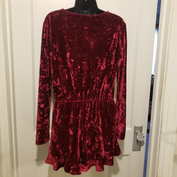 Bebop Crushed Velvet Romper Jumper - Picture 5 of 7